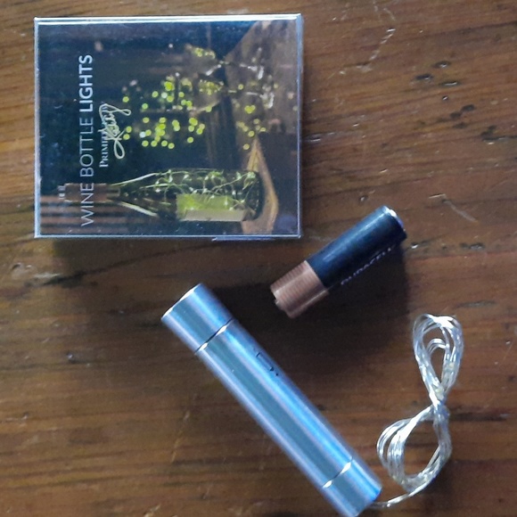 White Wine Bottle LED Lights Light String AA Battery Operated Automatic Timer - Picture 5 of 7